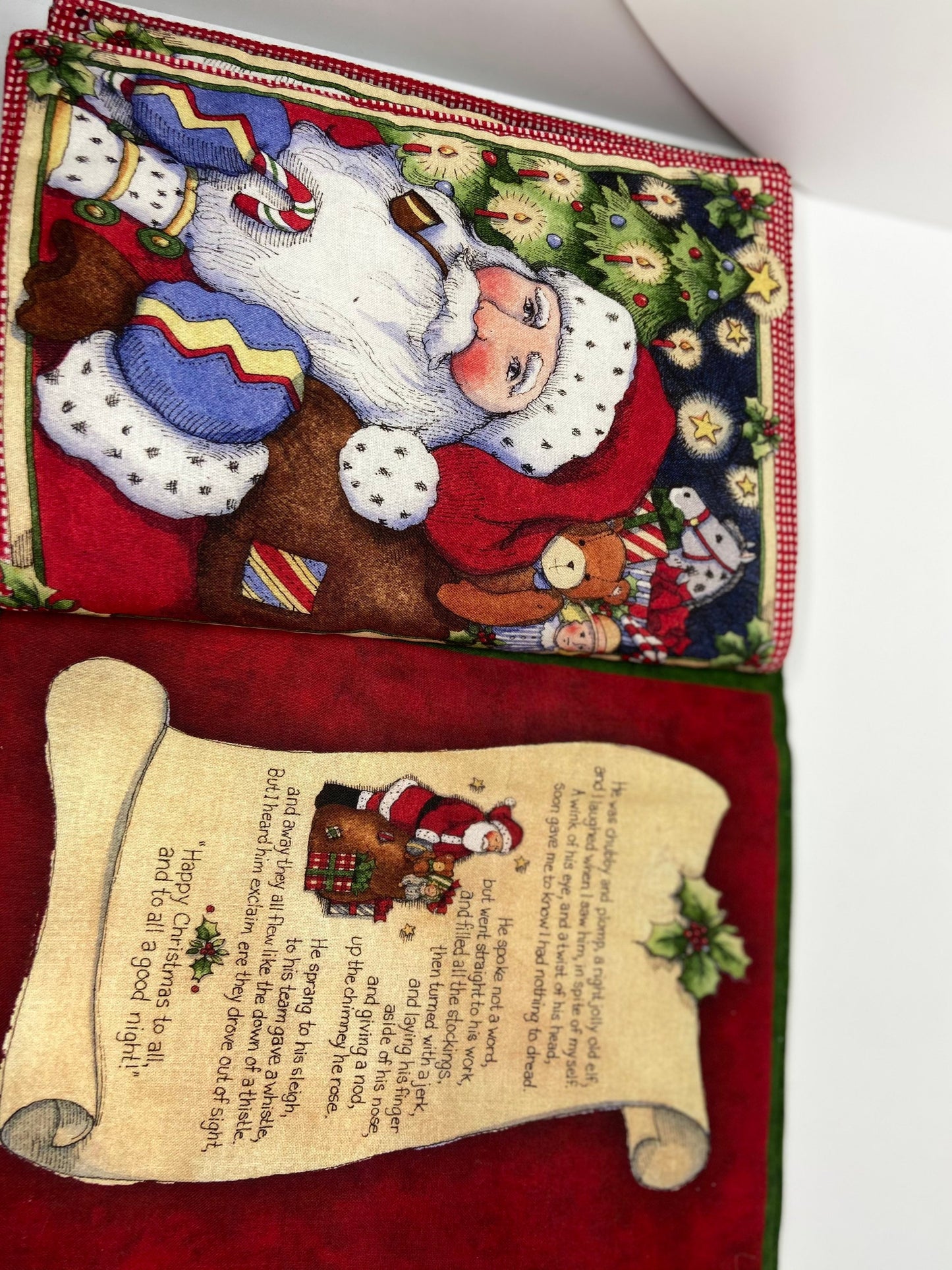 Children’s heirloom soft Christmas book personalized