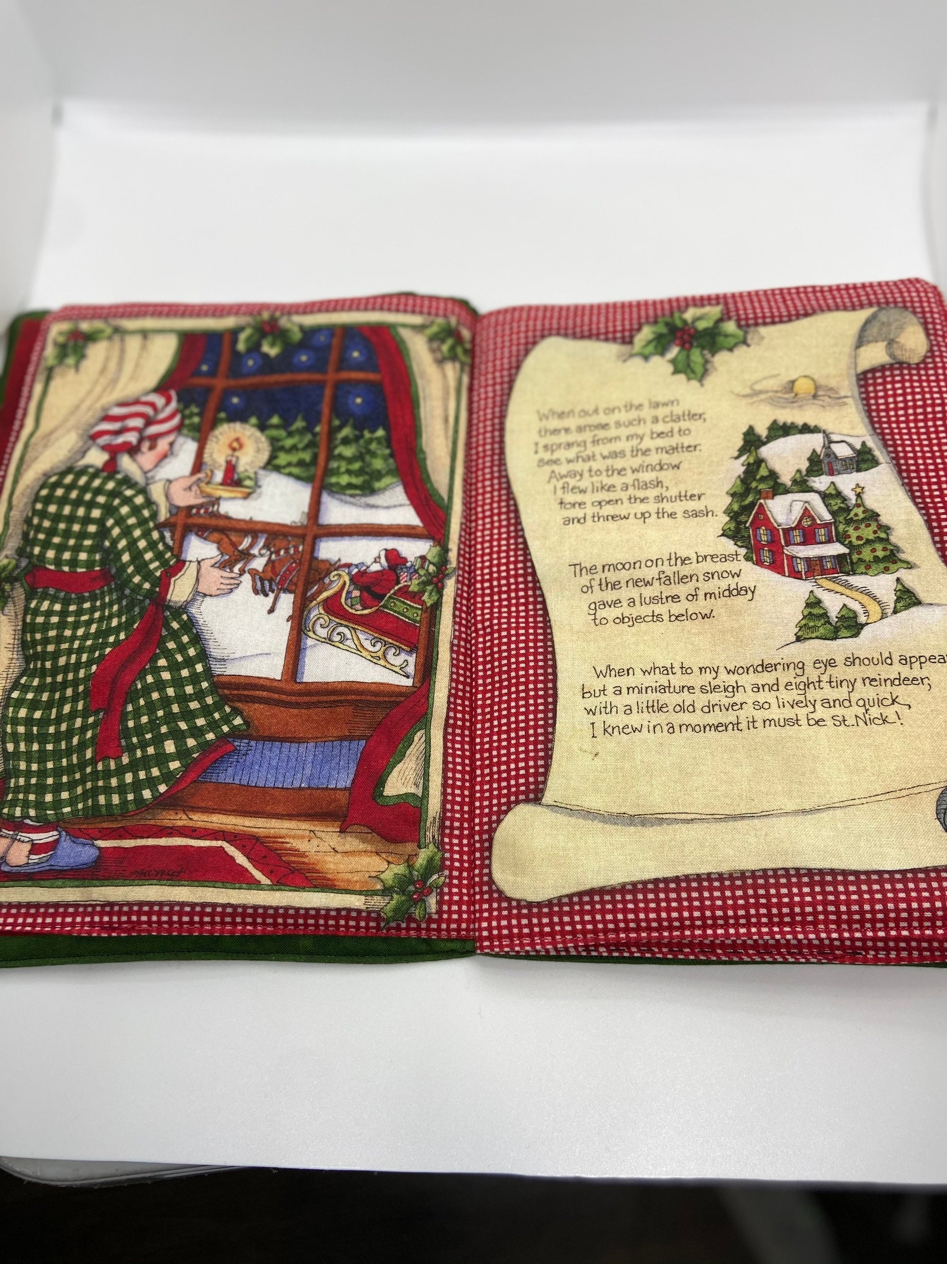 Children’s heirloom soft Christmas book personalized