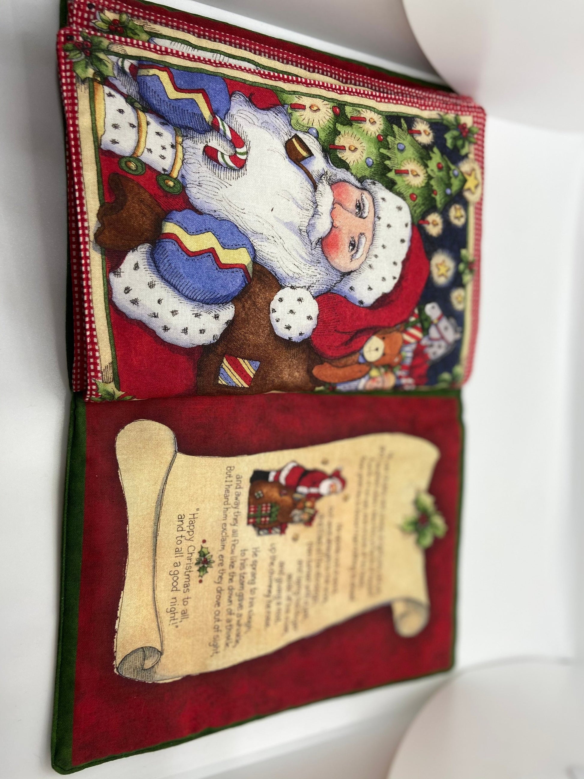 Children’s heirloom soft Christmas book personalized