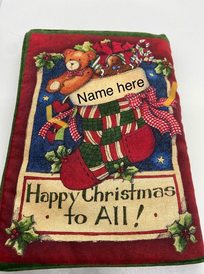 Children’s heirloom soft Christmas book personalized