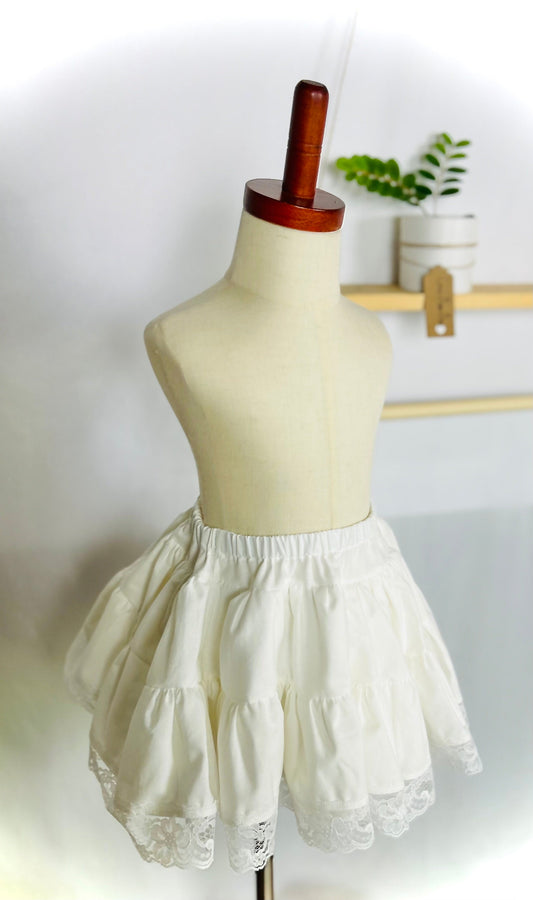 Vintage cotton ,Laced Girls Petticoat children/ Charleston Petticoat