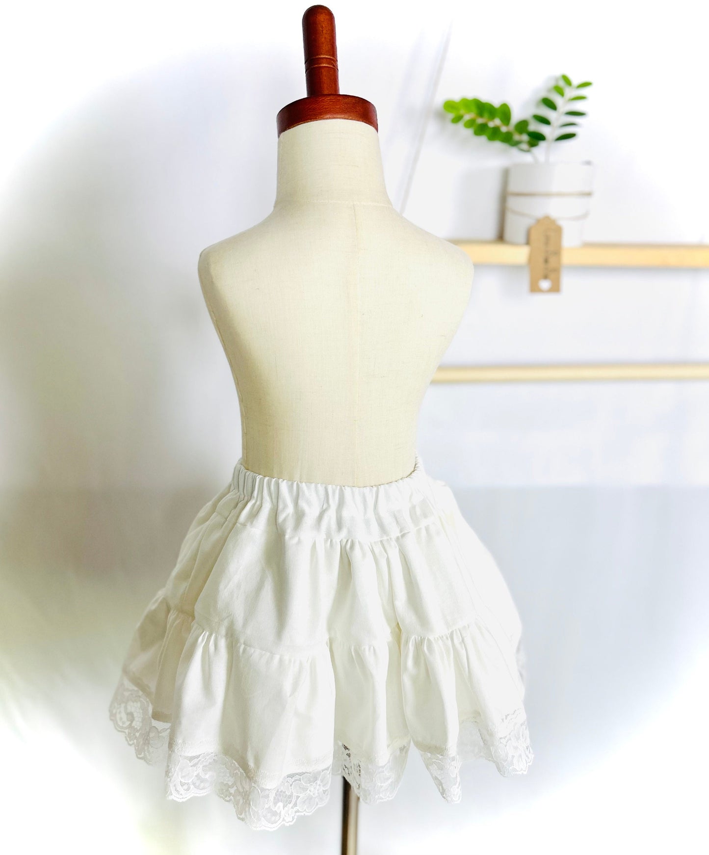 Vintage cotton ,Laced Girls Petticoat children/ Charleston Petticoat